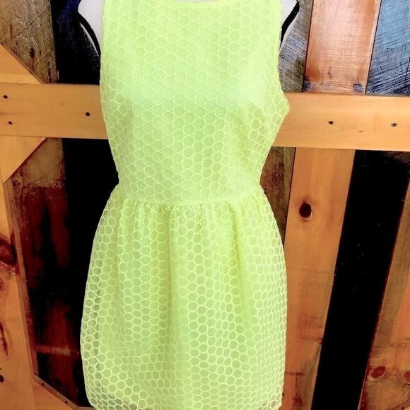 Blue Rain Francesca’s Lemon Yellow Racerback dress - Picture 4 of 9